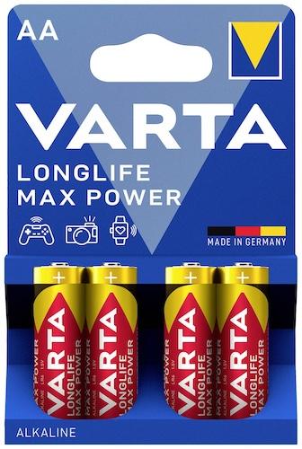 Varta Long Life Max Power Alkaline Battery AA x4