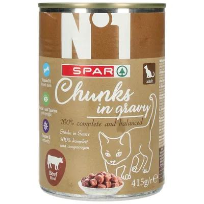 Spar Beef Chunks In Gravy For Cats 415 g