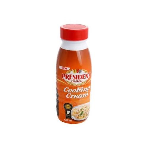 President Cooking Cream 18% Fat Bottle 500 ml