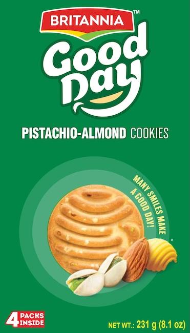 Britannia Good Day Pistachio Almond Cookies 231 g