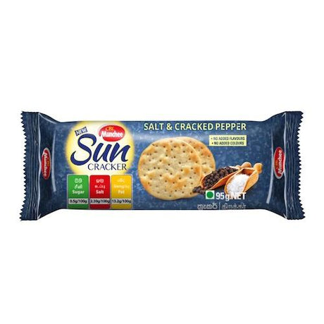 CBL Munchee Sun Salt & Cracked Pepper Cracker Biscuit 95 g