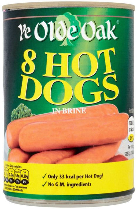 Ye Olde Oak Hot Dogs In Brine 400 g x8