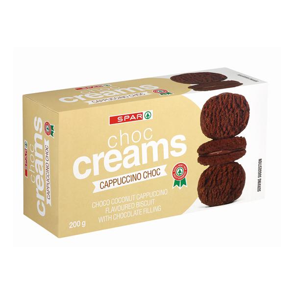 Spar Choco Creams Cappuccino Choc Coconut 200 g