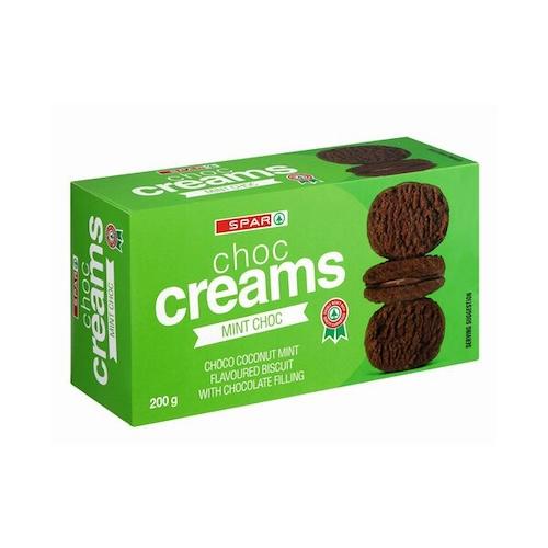 Spar Choco Creams Mint Choc Coconut 200 g