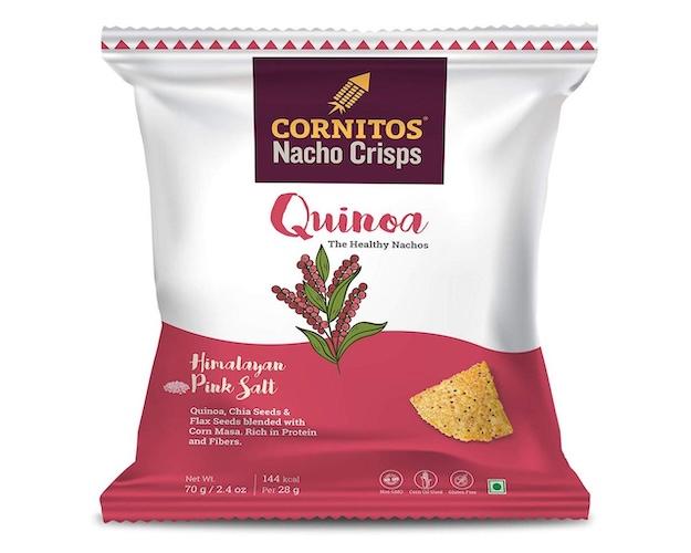 Cornitos Nacho Crisps Himalayan Pink Salt Quinoa 70 g