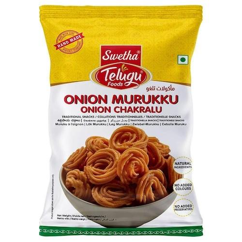 Telugu Foods Onion Murukku Onion Chakralu Traditional Snacks 170 g