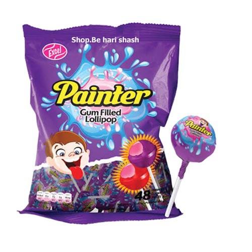 Excel Painter Gum Filled Lollipop 768 g x48