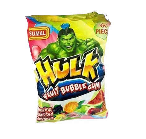 Sumal Hulk Assorted Flavoured Fruit Bubble Gum 240 g x60