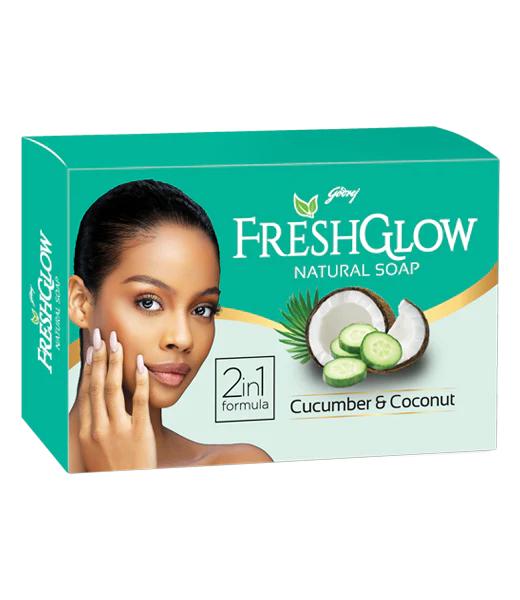 Freshglow Skin Care Bar Soap Cucumber & Coconut 140 g