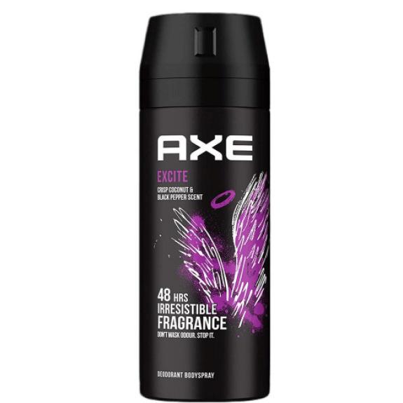 Axe Deodorant Body Spray Excite Crisp Coconut & Black Pepper Scent 150 ml