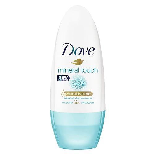 Dove Anti-Perspirant Deodorant Roll On Mineral Touch Moisturising Cream Alcohol Free 50 ml