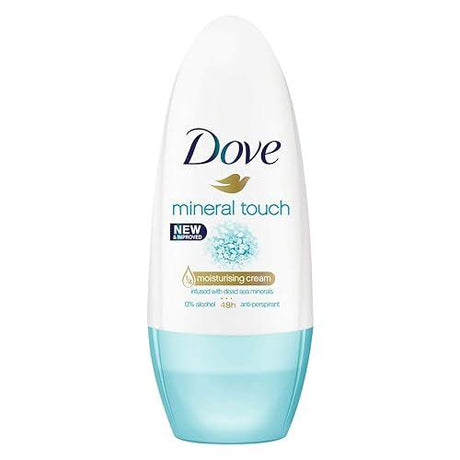 Dove Anti-Perspirant Deodorant Roll On Mineral Touch Moisturising Cream Alcohol Free 50 ml