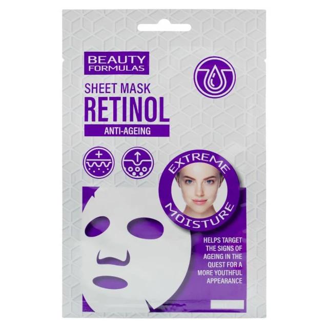 Beauty Formulas Sheet Mask Retinol Anti-Ageing