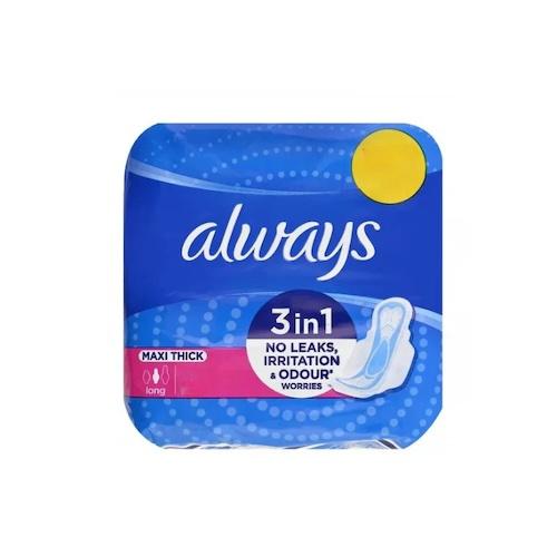 Always 3 in 1 Maxi Thick Long Sanitary Pads x7