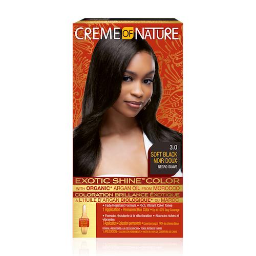 Creme Of Nature Soft Black 3.0 Exotic Shine Color With Argan Oil 45 g