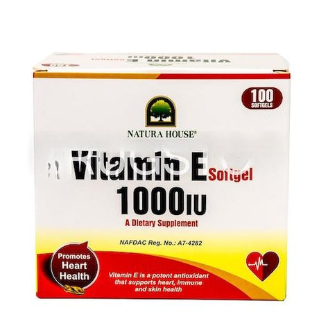 Natura House Vitamin E 1000 IU 100 Soft Gels