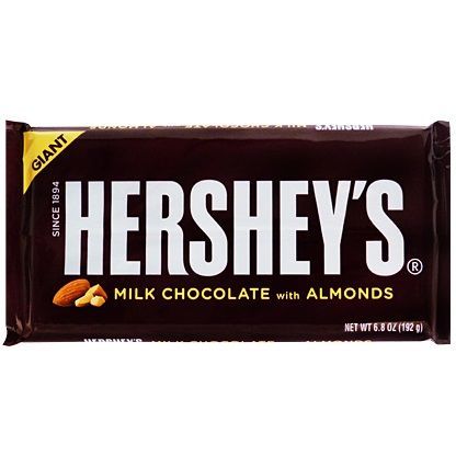 Hershey's Giant Milk Chocolate With Almonds 192 g