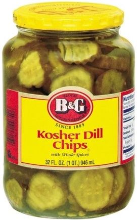 B & G Kosher Dills With Whole Spices Chips 946 ml