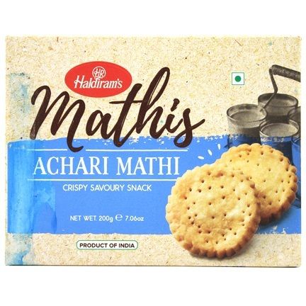 Haldiram's Mathis Crispy Savoury Snack Achari Mathi 200 g