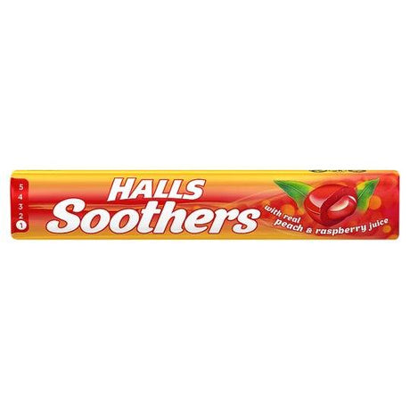 Halls Soothers Real Peach & Raspberry Juice 45 g