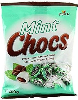 Storck Mint Chocs Peppermint Candies With Chocolate Cream Filling 200 g