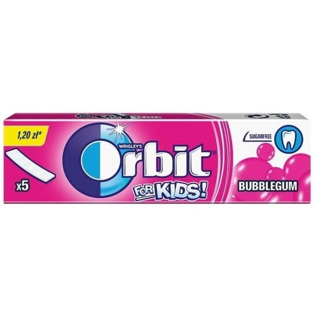 Wrigley's Orbit Bubble Gum Sugar-Free 13.6 g x5