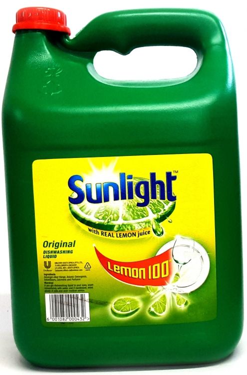 Sunlight Dish Washing Liquid With Real Lemon Juice 4 L