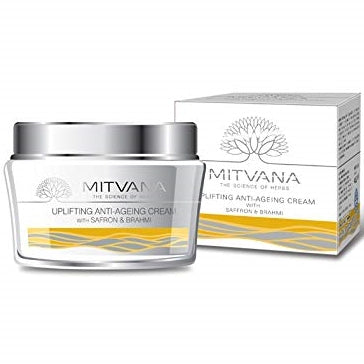 Mitvana Uplifting Anti-Aging Cream With Saffron & Brahmi 100 g