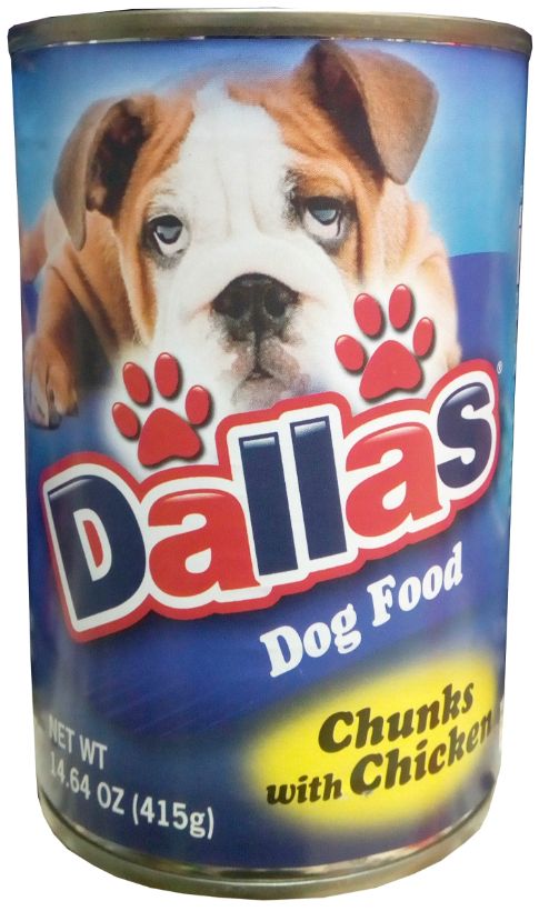 Dallas Dog Food Chunks With Chicken 415 g