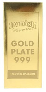 Danish Dreams Gold Plate 999 Finest Milk Chocolate 140 g