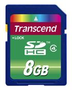 Transcend SDHC Card Class 4 8 GB