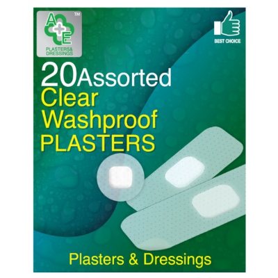 A &  E Clear Waterproof Plaster x20 Supermart.ng