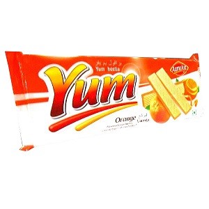 Aamulya Yum Cream Wafers Orange 200 g Supermart.ng