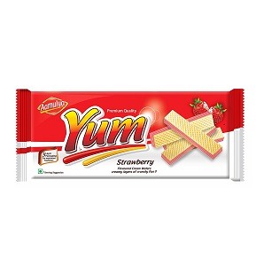 Aamulya Yum Cream Wafers Strawberry 200 g Supermart.ng