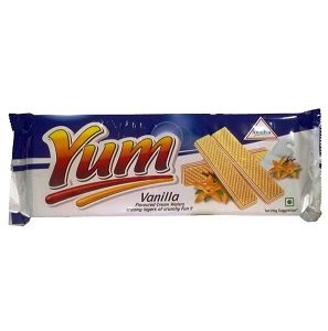 Aamulya Yum Cream Wafers Vanilla 200 g Supermart.ng