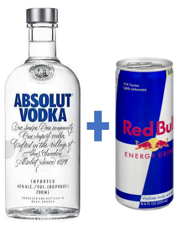 Absolut Vodka Blue 100 cl + 1 FREE Red Bull Supermart.ng