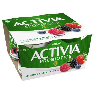 Activia Yoghurt Raspberry Blackberry 125 g x4 Supermart.ng