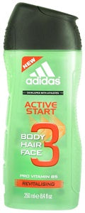 Adidas Shower Gel 3 in 1 Active Start With Revitalising Pro-Vitamin B5 250 ml Supermart.ng