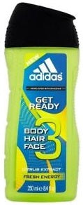 Adidas Shower Gel Get Ready 3 in 1 Citrus Extract Fresh Energy 250 ml Supermart.ng