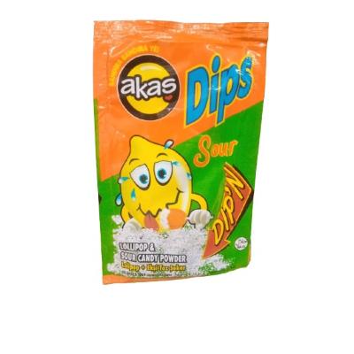 Akas Lollipop + Sour Candy Powder Dip 12 g Supermart.ng