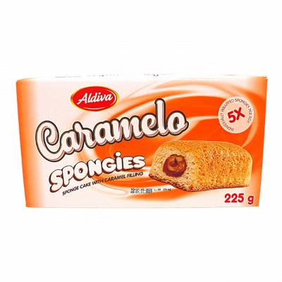 Aldiva Caramel Filling Spongies 225 g Supermart.ng