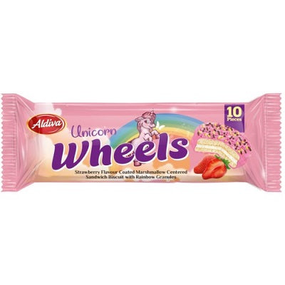 Aldiva Unicorn Wheels Strawberry Marshmallow Biscuit 220 g Supermart.ng