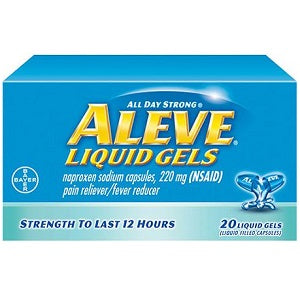 Aleve Pain Reliever 20 Liquid Gels Supermart.ng