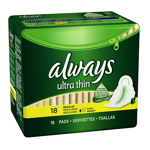 Always Ultra Thin Regular x18 Supermart.ng