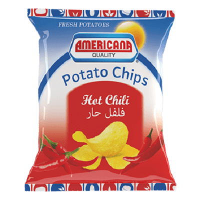 Americana Potato Chips Hot Chili 90 g Supermart.ng