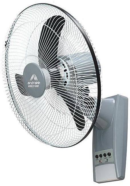 Andrakk Rechargeable Wall Fan 16 Inches ADK2416WF Supermart.ng