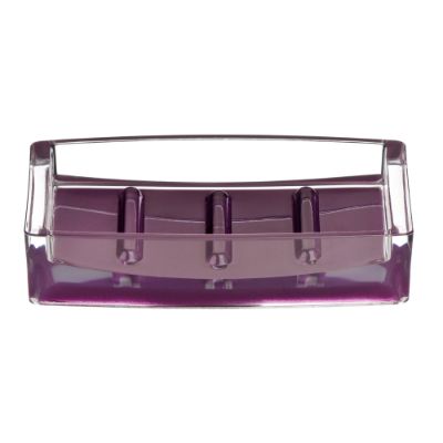 Premier Purple/Clear Soap Dish - Acrylic