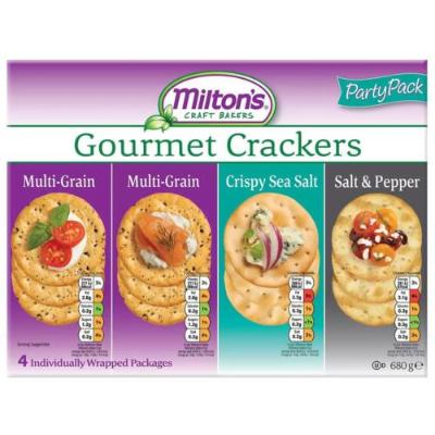 Milton's Craft Bakers Organic Multi-Grain Gourmet Crackers 680 g