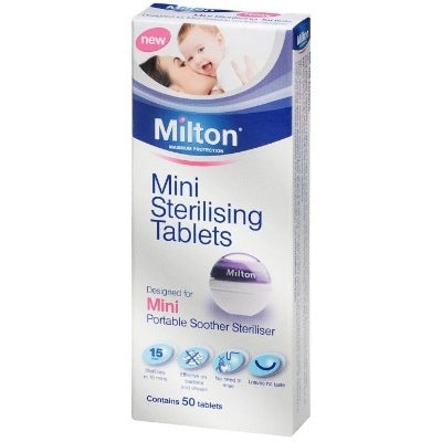 Milton Mini Sterilising Soother Tablets x50