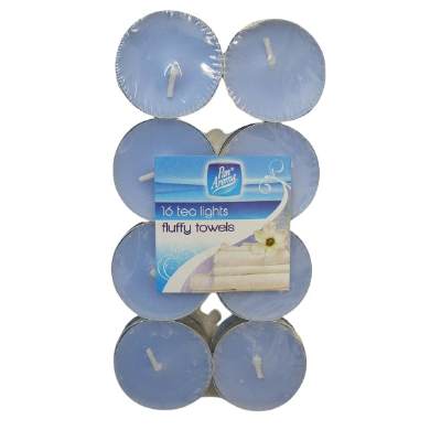 Pan Aroma Tea Lights Fluffy Towels x16